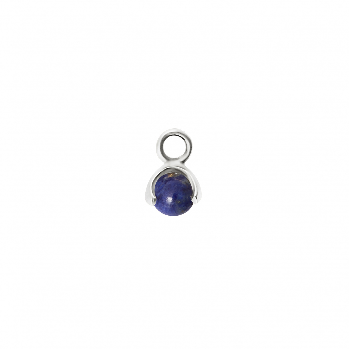 Letters stone 9 lapis pend silver