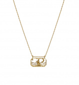 Zodiac stenbocken Necklaces (Gold) 45 cm