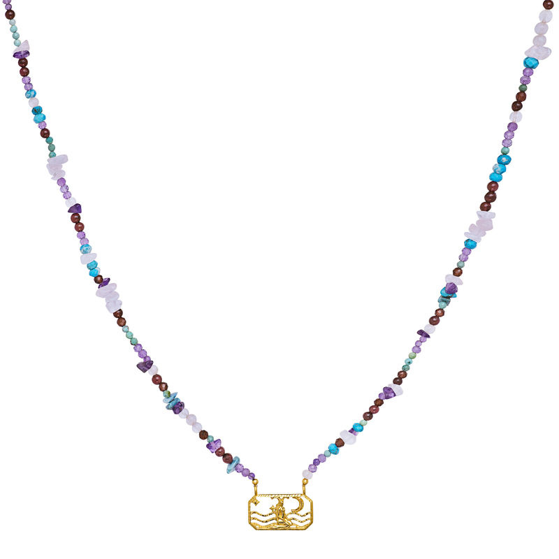 Zodiac Earth Capricorn Necklaces (Gold)