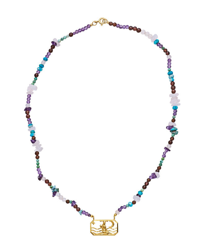 Zodiac Earth Capricorn Necklaces (Gold)