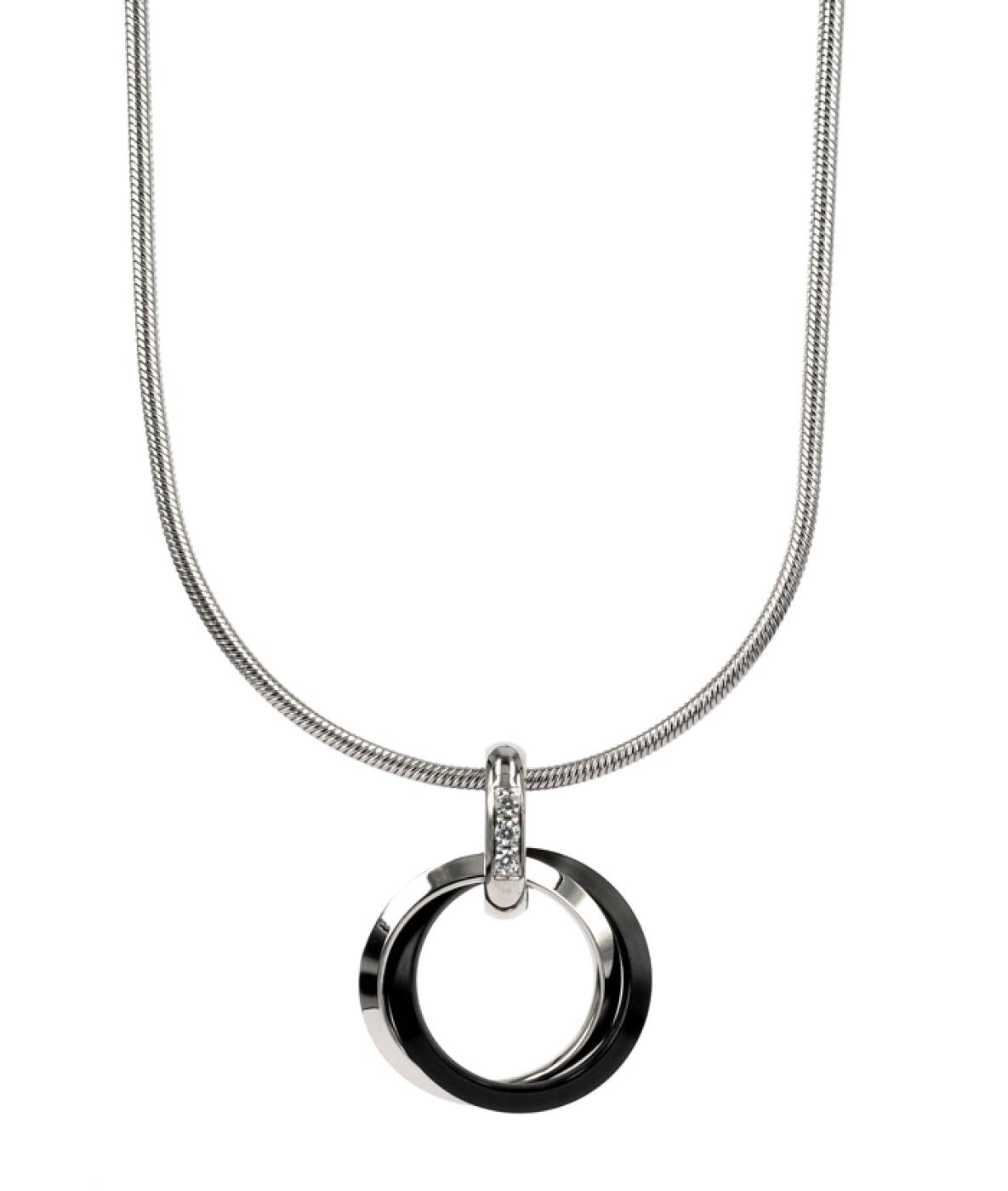 CAROLIN Necklaces Black/Steel