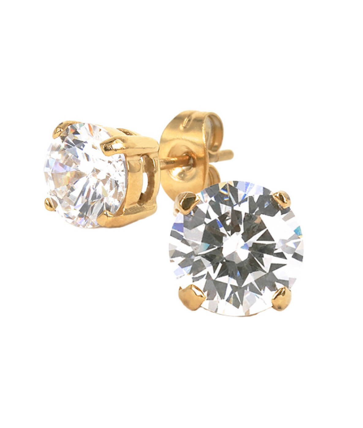 IDA 7 mm Earrings Gold/Crystal