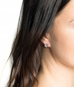 IDA 7 mm Earrings Rose/Crystal