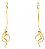 FORGET-ME-KNOT, Torun Earrings Gold FORGET-ME-KNOT, Torun Earrings Gold