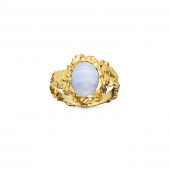 Goddess ring Blonde Agat (Gold)