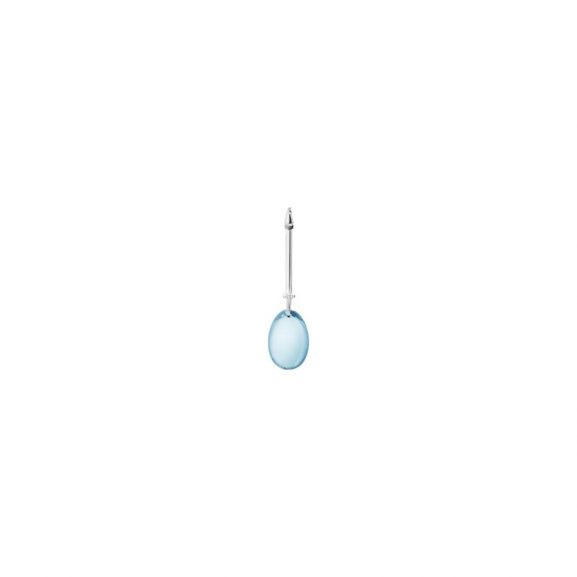 VIVIANNA DEW DROP Pendant Silver BLUE TOPAZ Diamonds 0.07