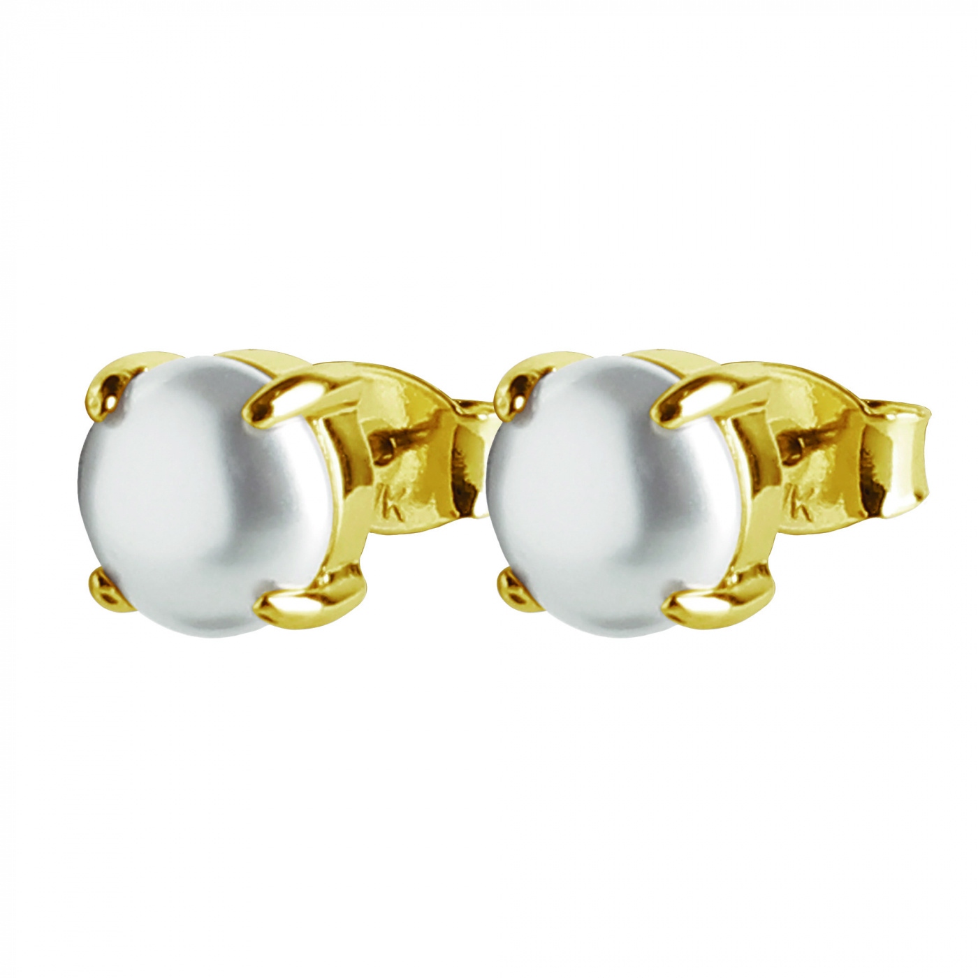 MITZI Gold WHITE PEARL Earring