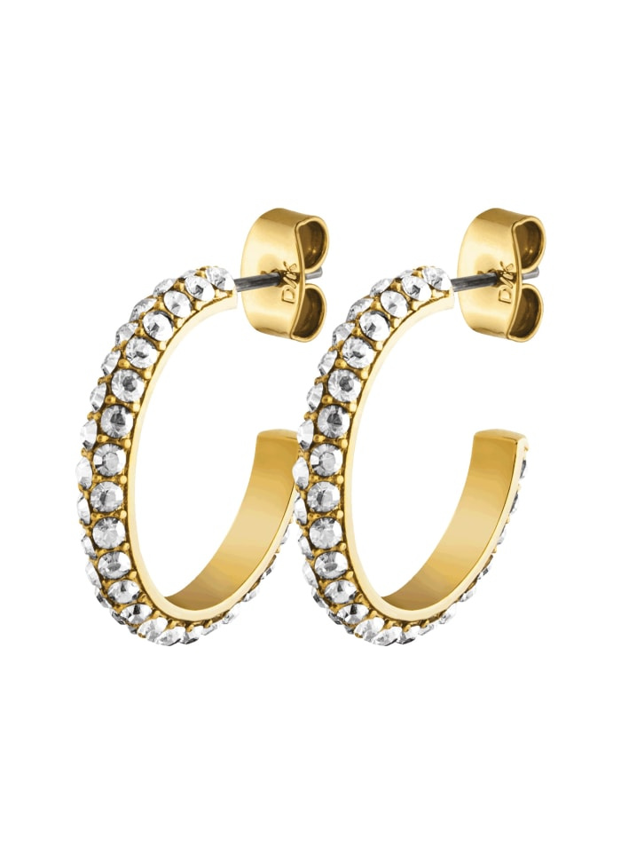 HOSTA Gold CRYSTAL Earrings