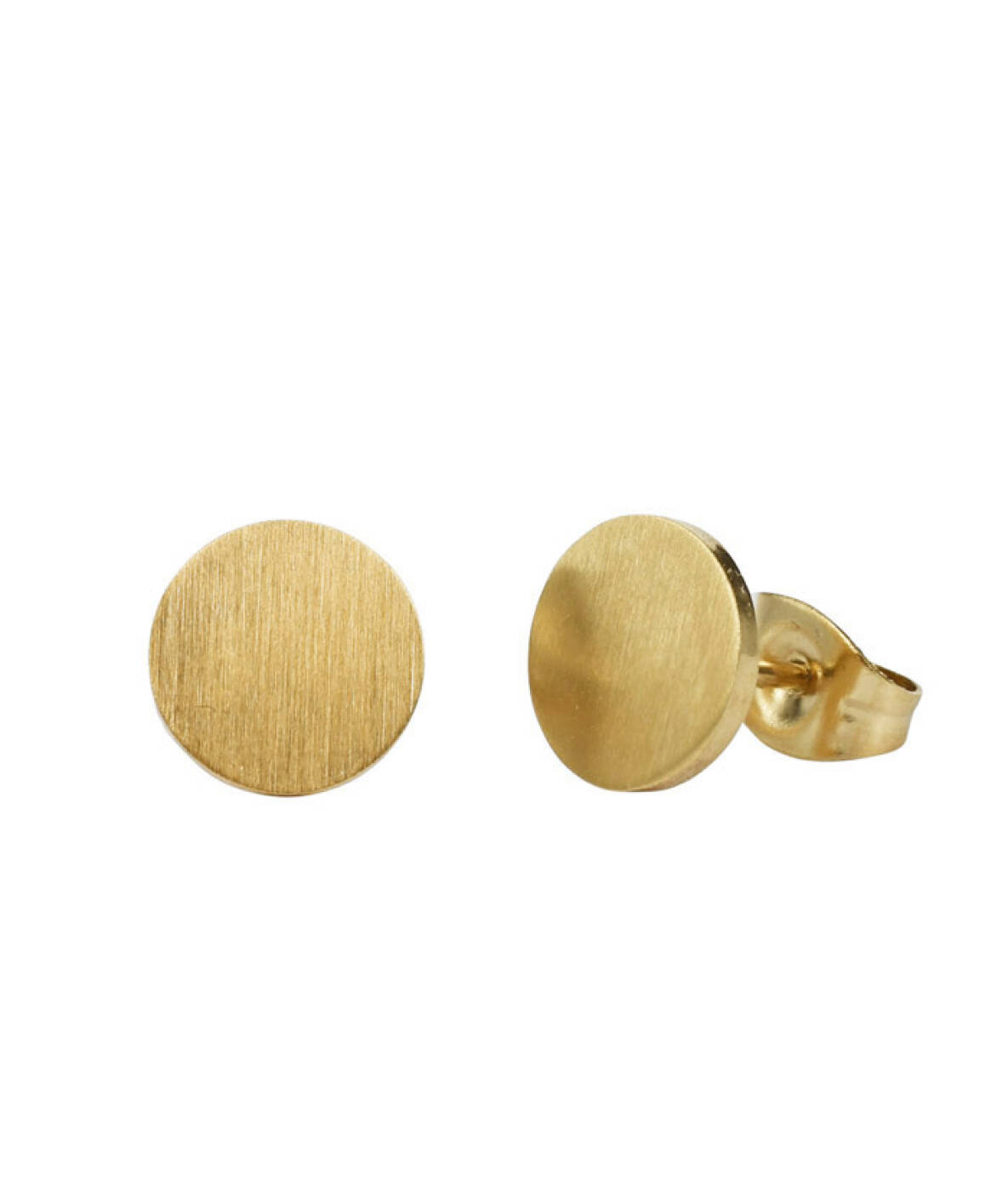 LINA Stud Matt Earrings Gold