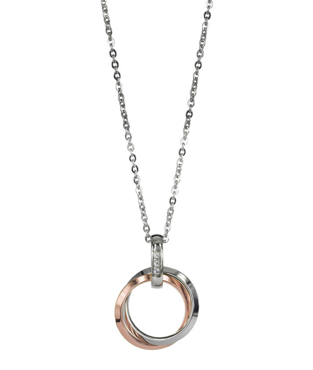 CAROLIN Long Necklaces Rose/Steel