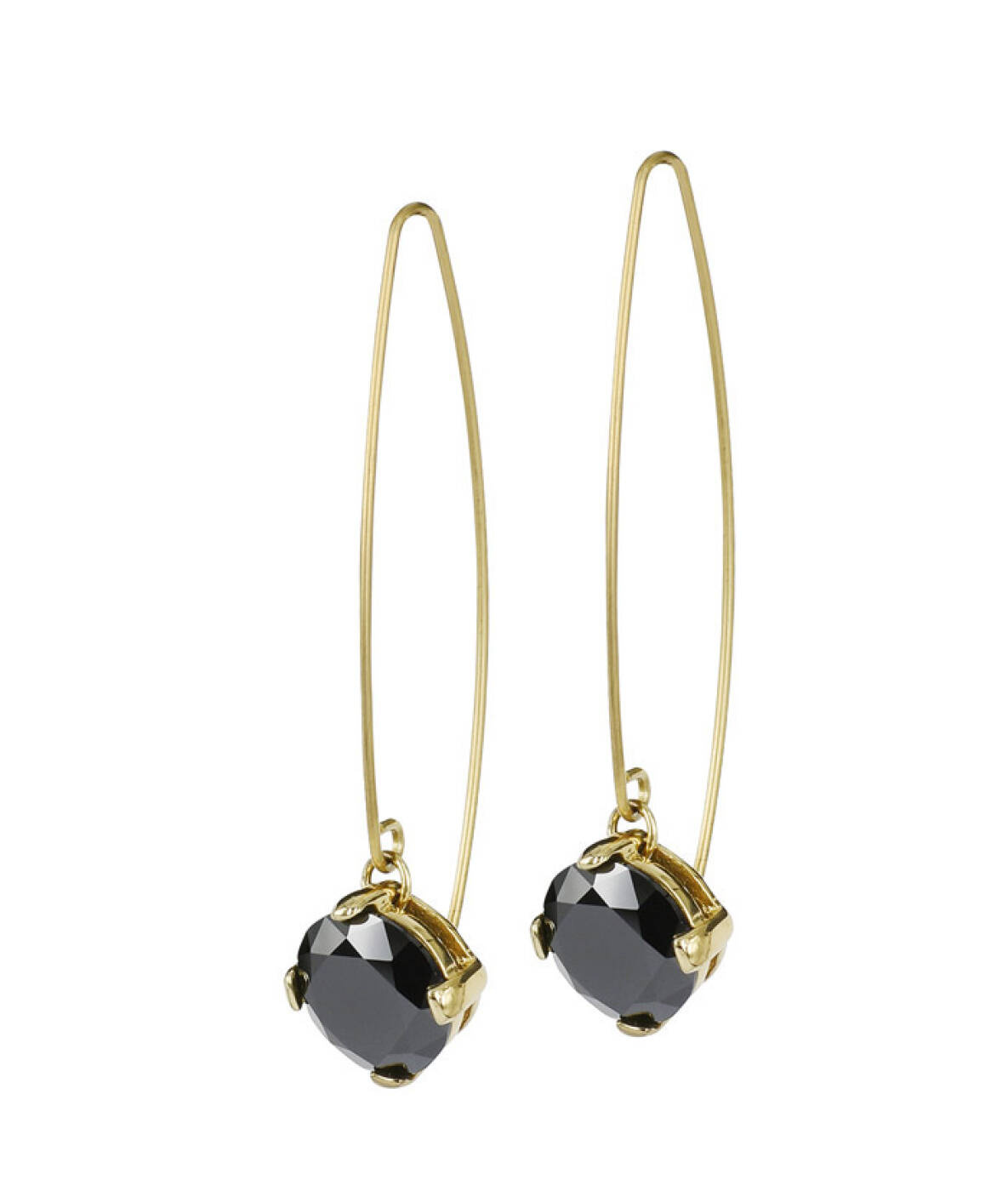FRIDA Long Earrings Gold/Black