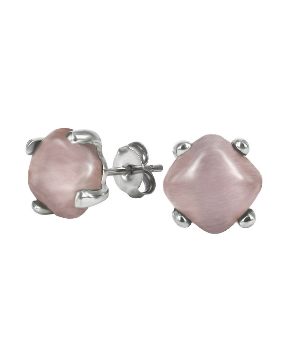 VICTORIA Earrings Steel/Rosa