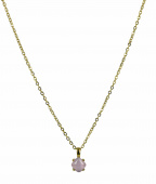 VICTORIA Long Necklaces Gold/Rosa