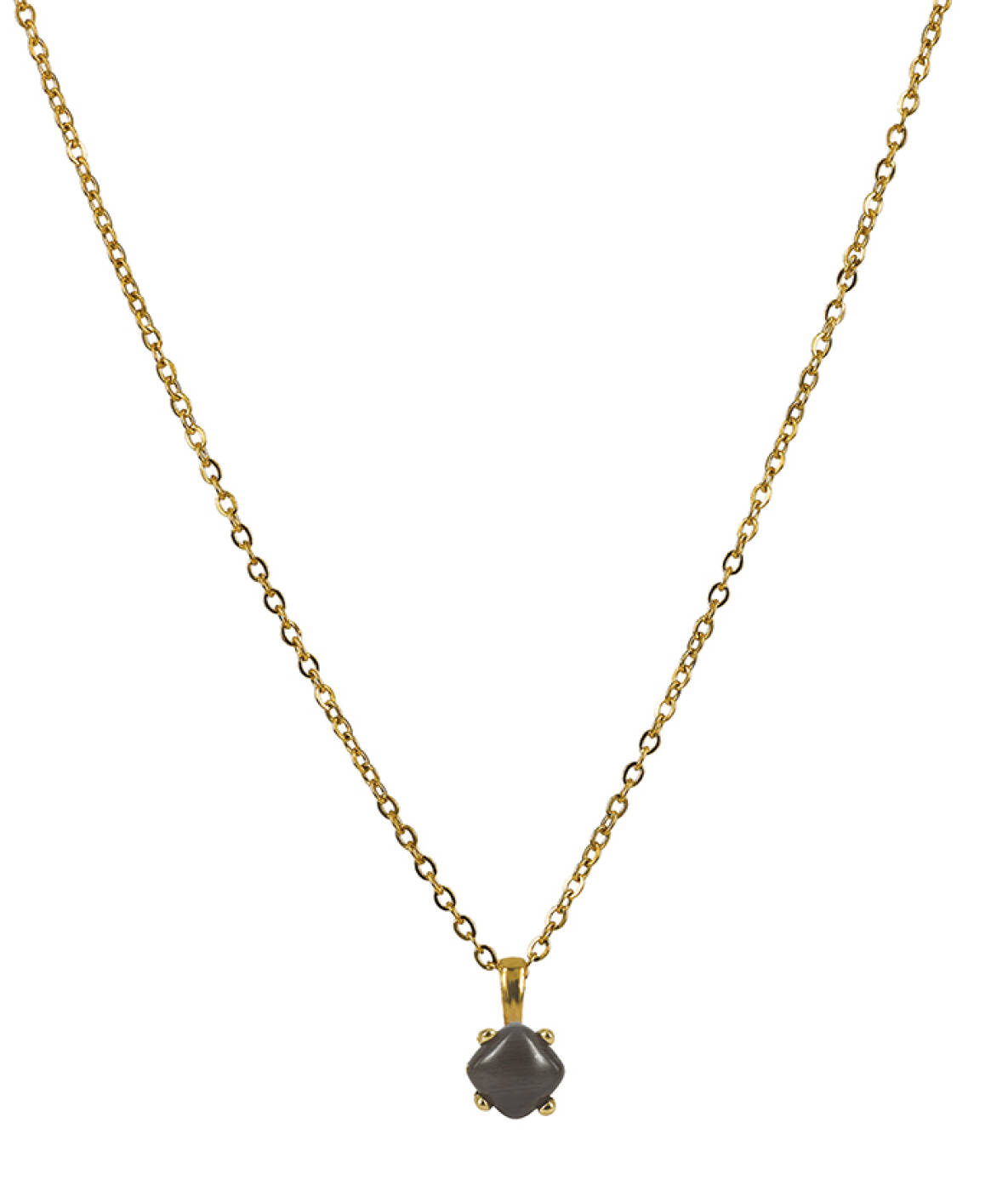 VICTORIA Long Necklaces Gold/Gray