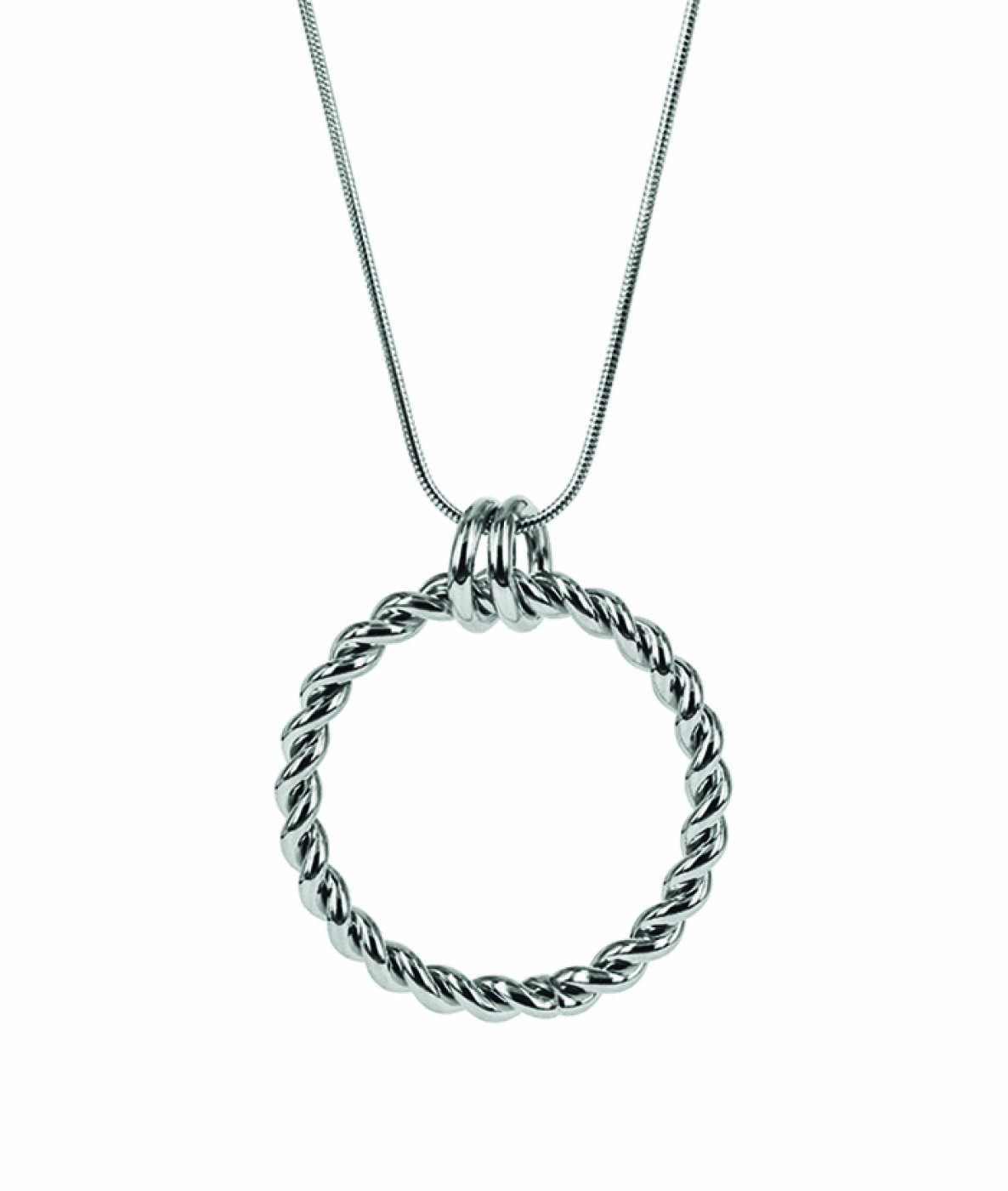 TWIST Long Necklaces Steel