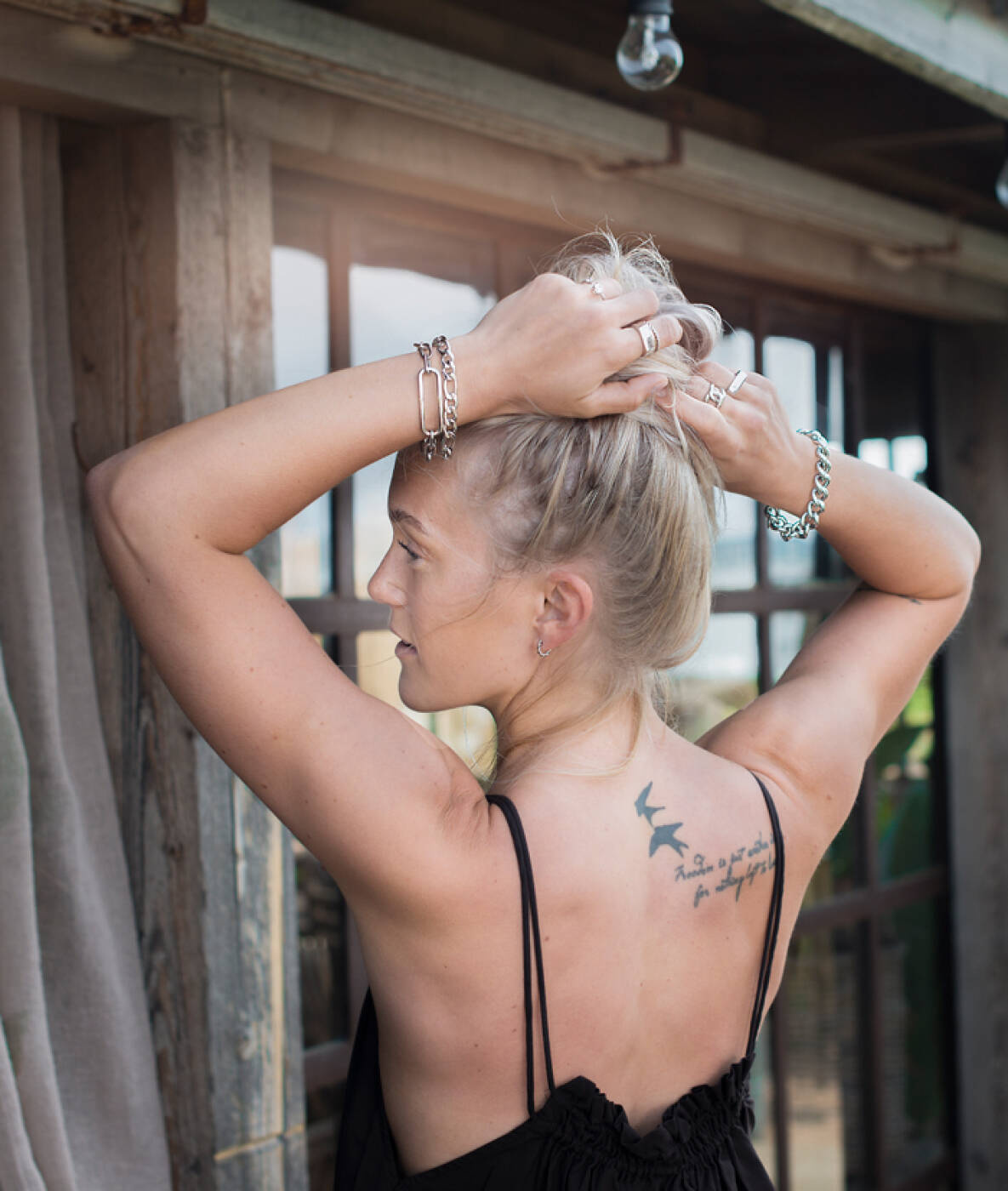 NOUR Stone Steel ring