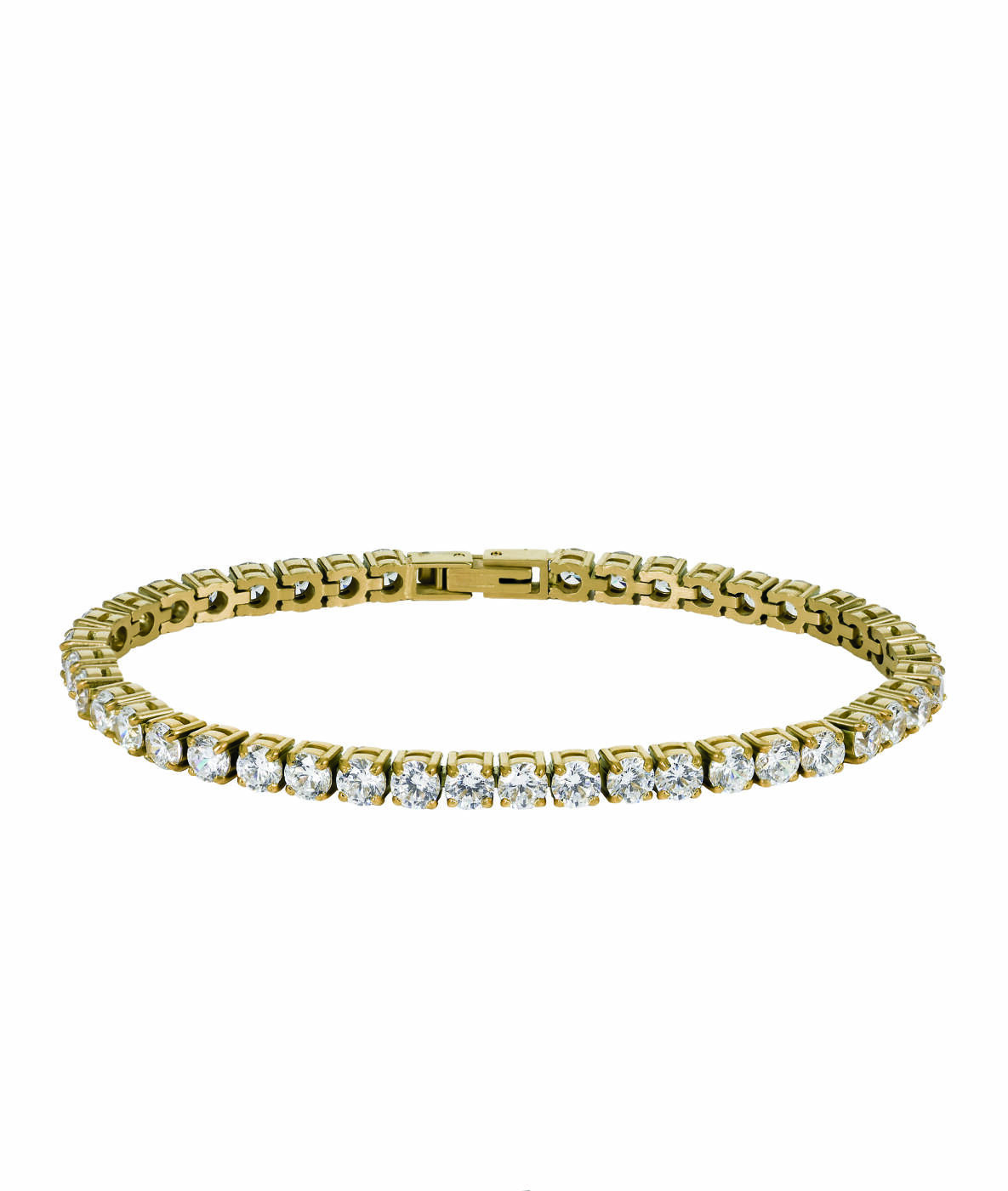 GLIMRA 4mm Bracelets Gold/Crystal