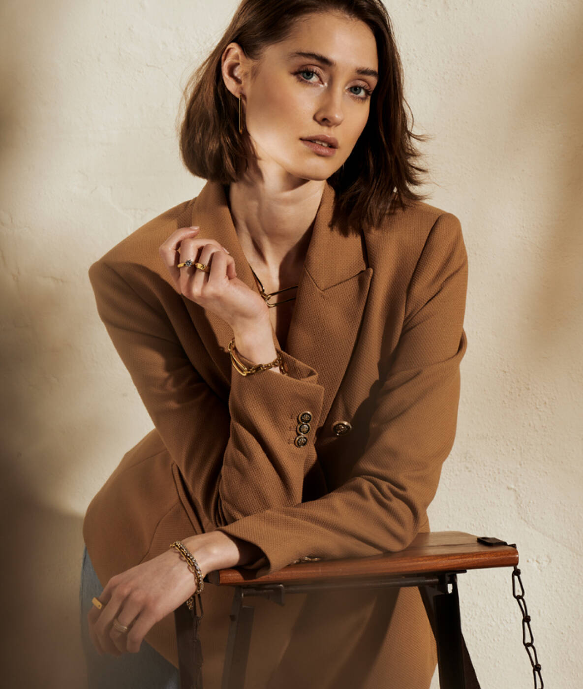 GLIMRA 4mm Bracelets Gold/Crystal