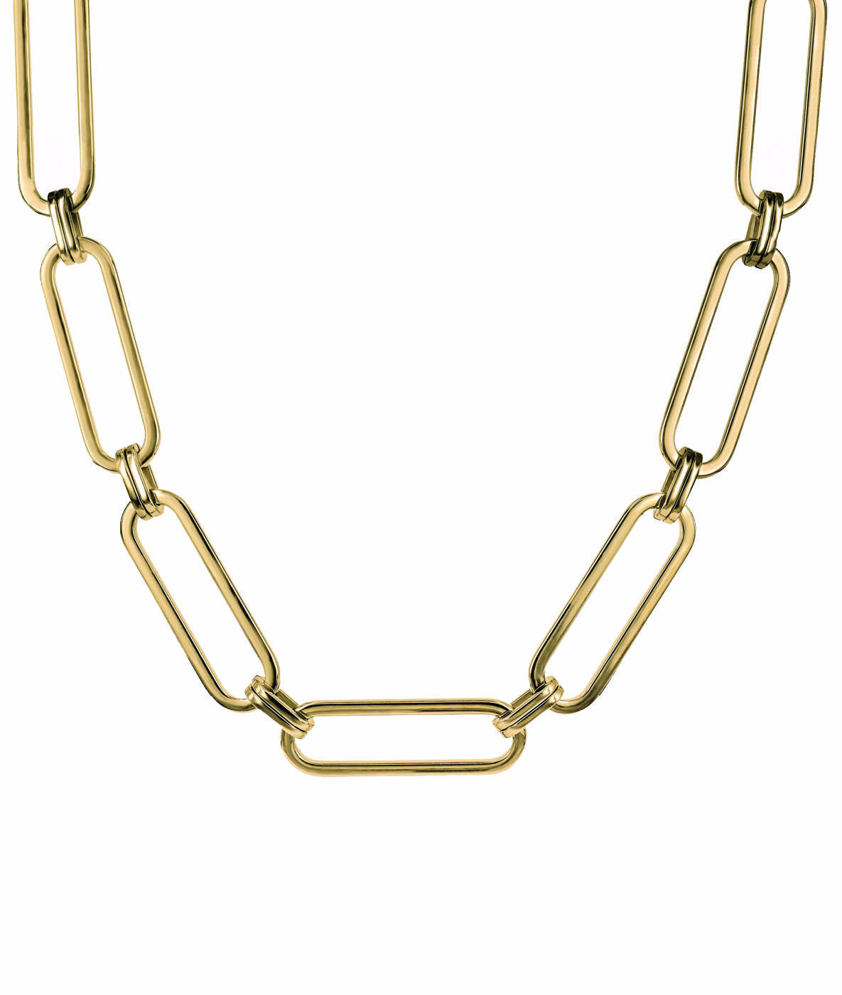CHANIA Big Short Necklaces Gold