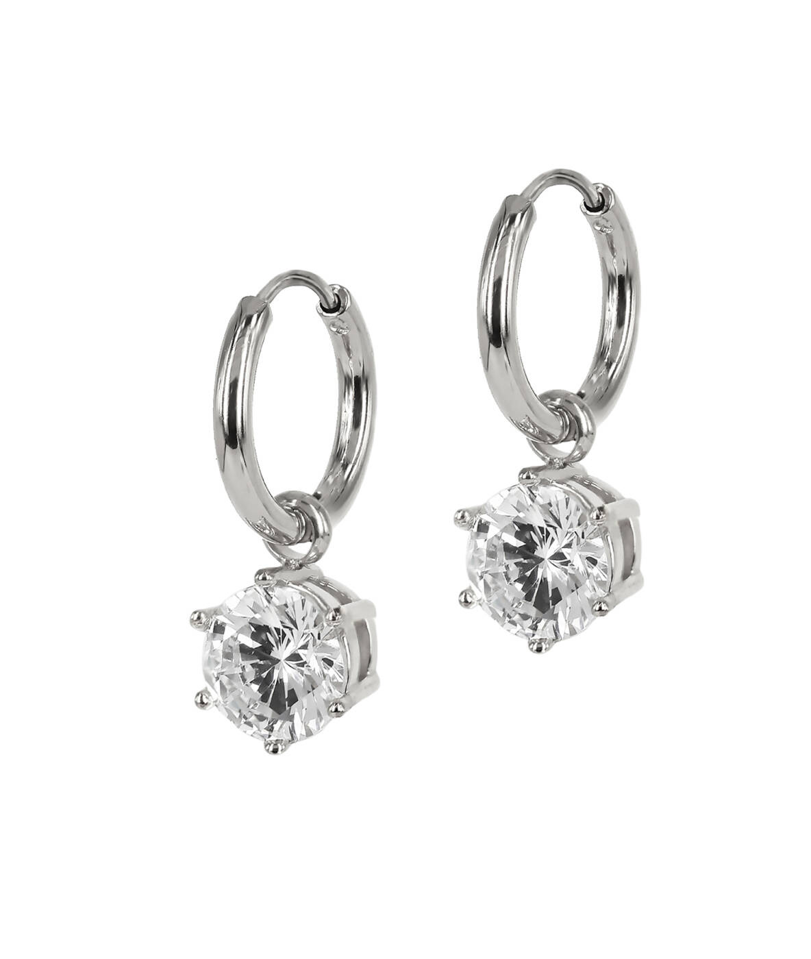 NOVA Crystal Earrings Steel