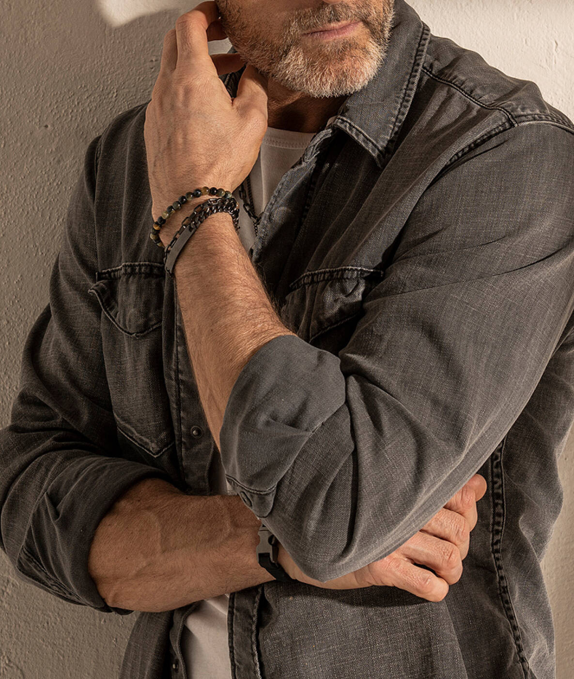 TOM Bracelets Gun Metal