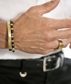 EDDIE Bracelets Black/Gold