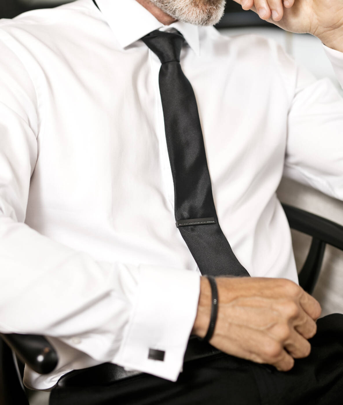 MOLTAS Stone slipsnål Black/Black