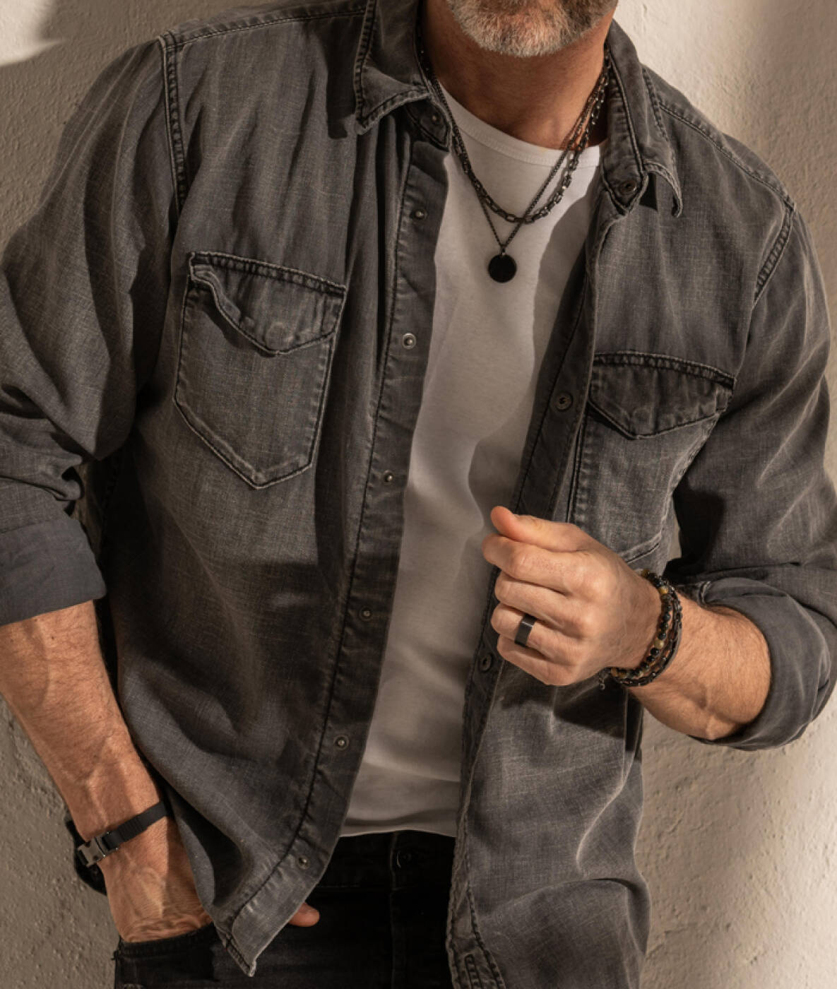 CHARLIE Necklaces Gun Metal