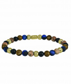 MIKE Bracelets Gold/blue