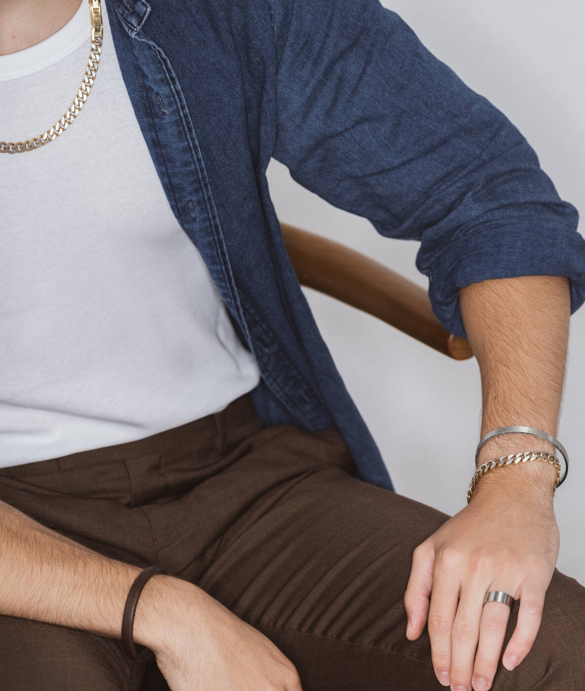 TEXAS Necklaces Steel/Gold