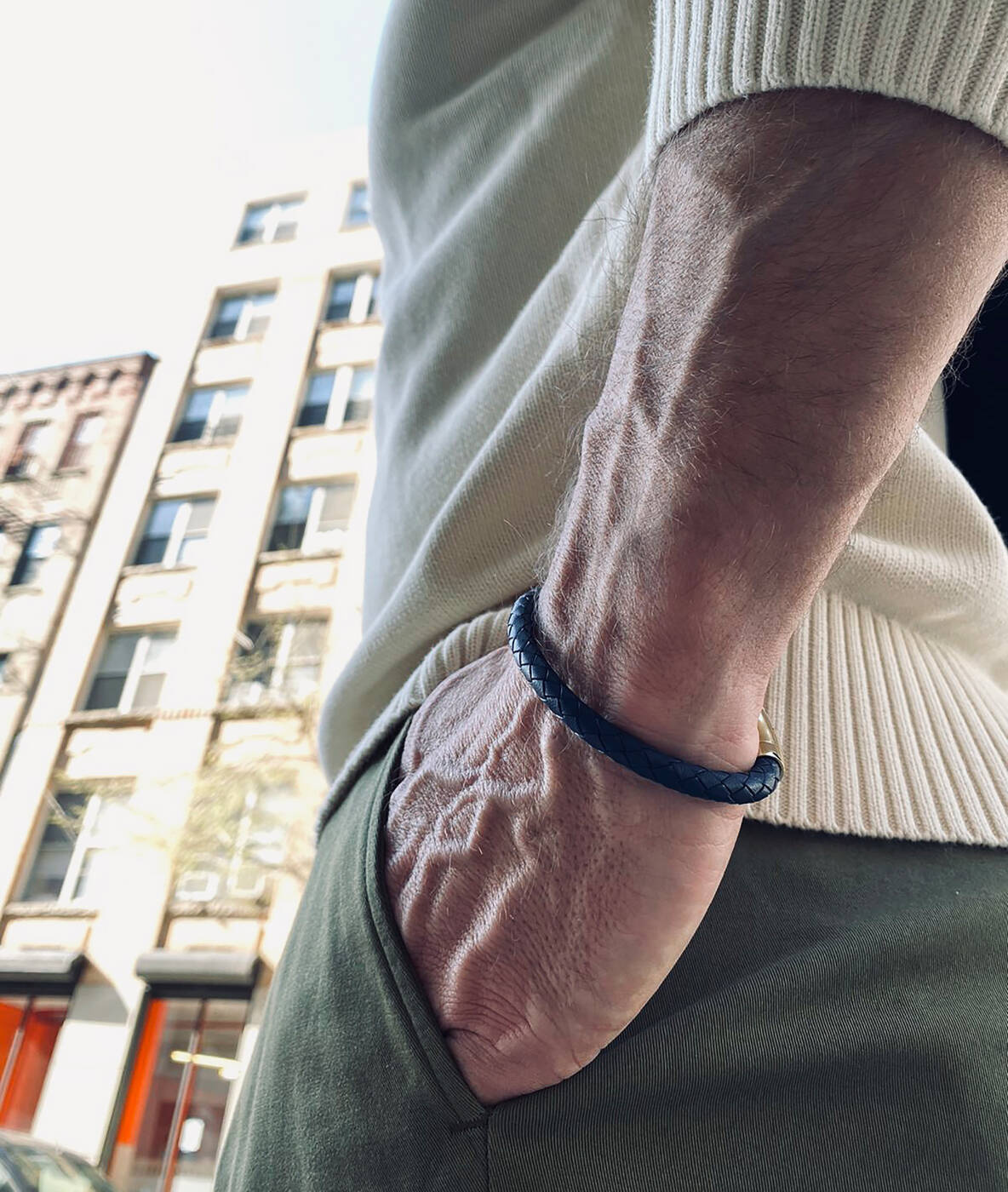 IZAR Bracelets Navy/Gold