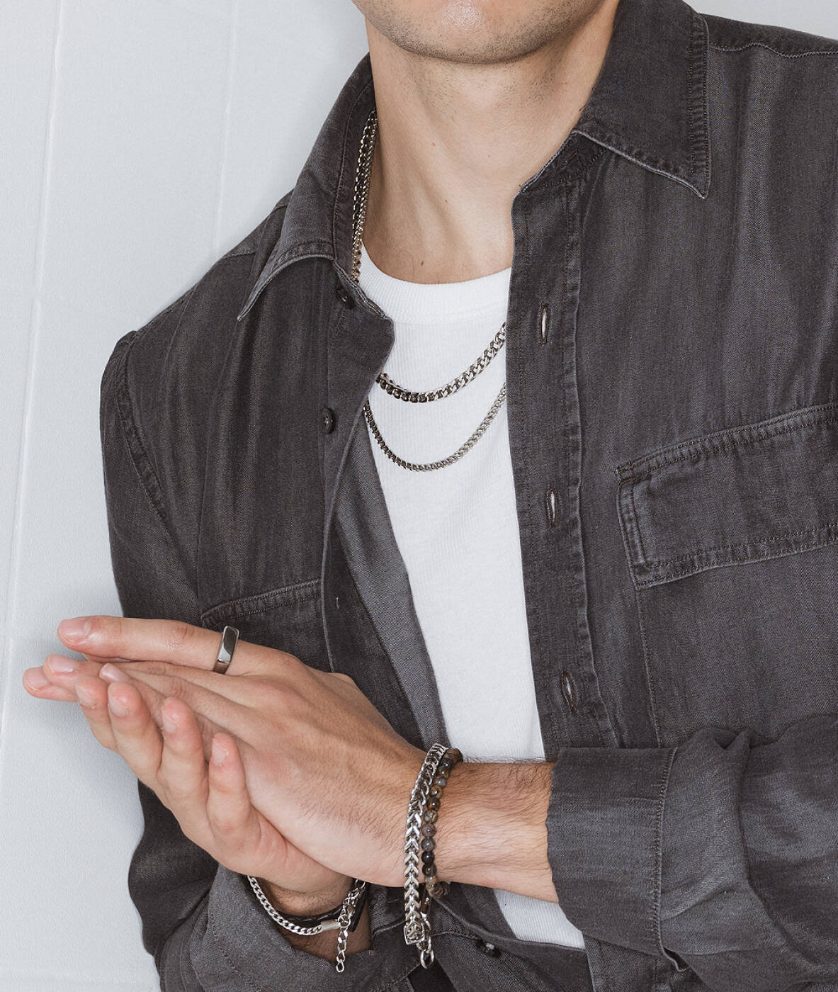 IGGY Small 42 Necklaces Gun Metal