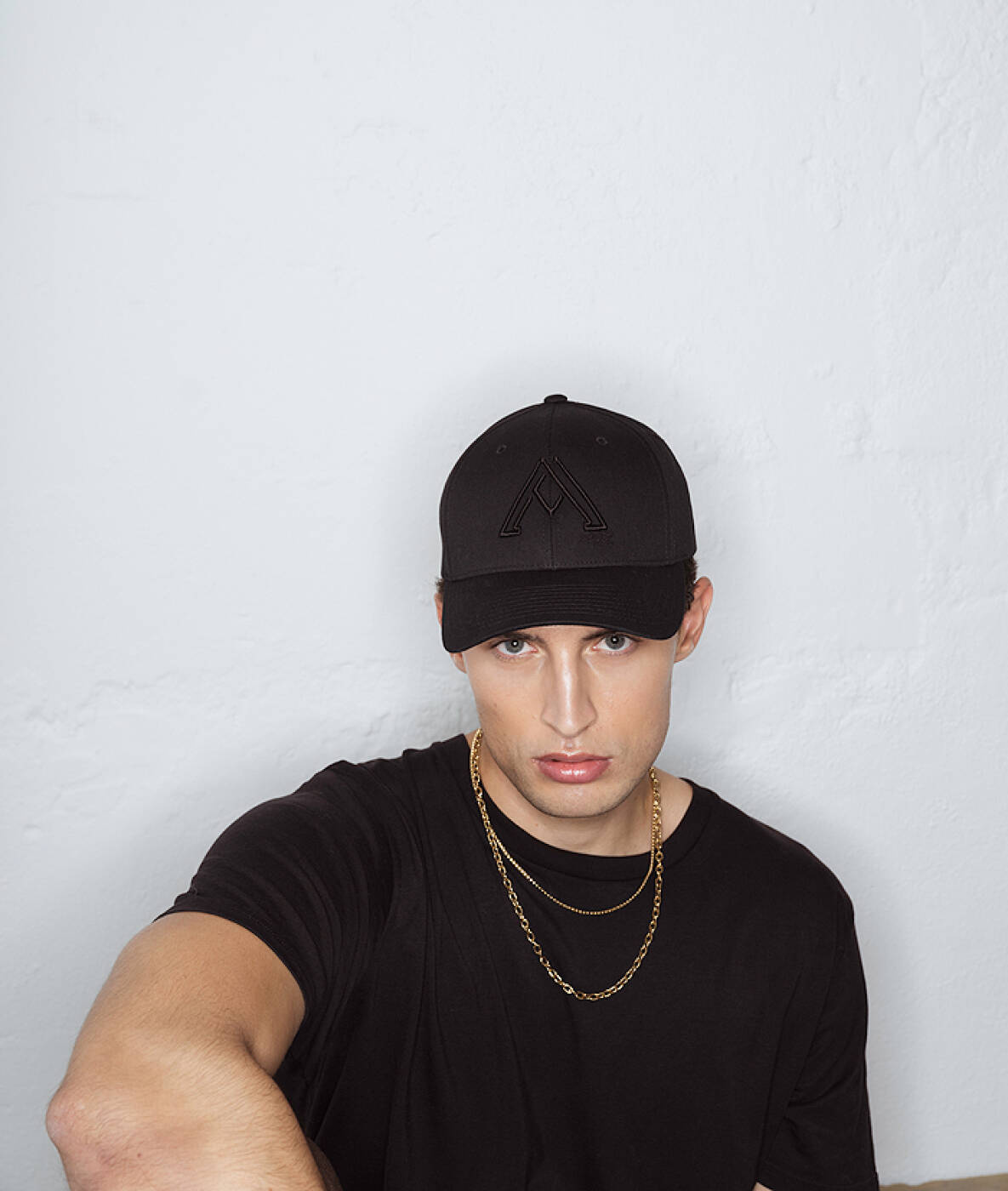 CHARLIE Chain Necklaces Black Antik