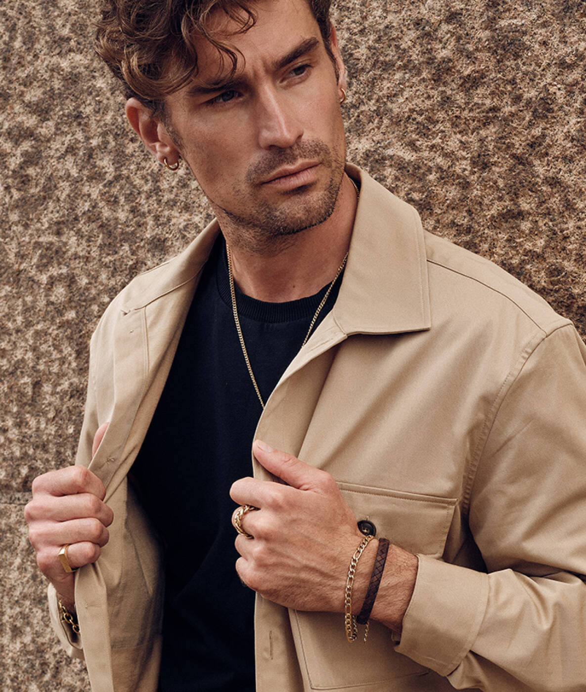 MILIAM 14mm Earrings Gun Metal