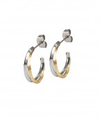 CHELSEA Small Earrings Steel/Gold 