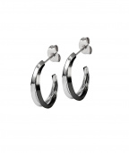 CHELSEA Small Earrings Steel/Black