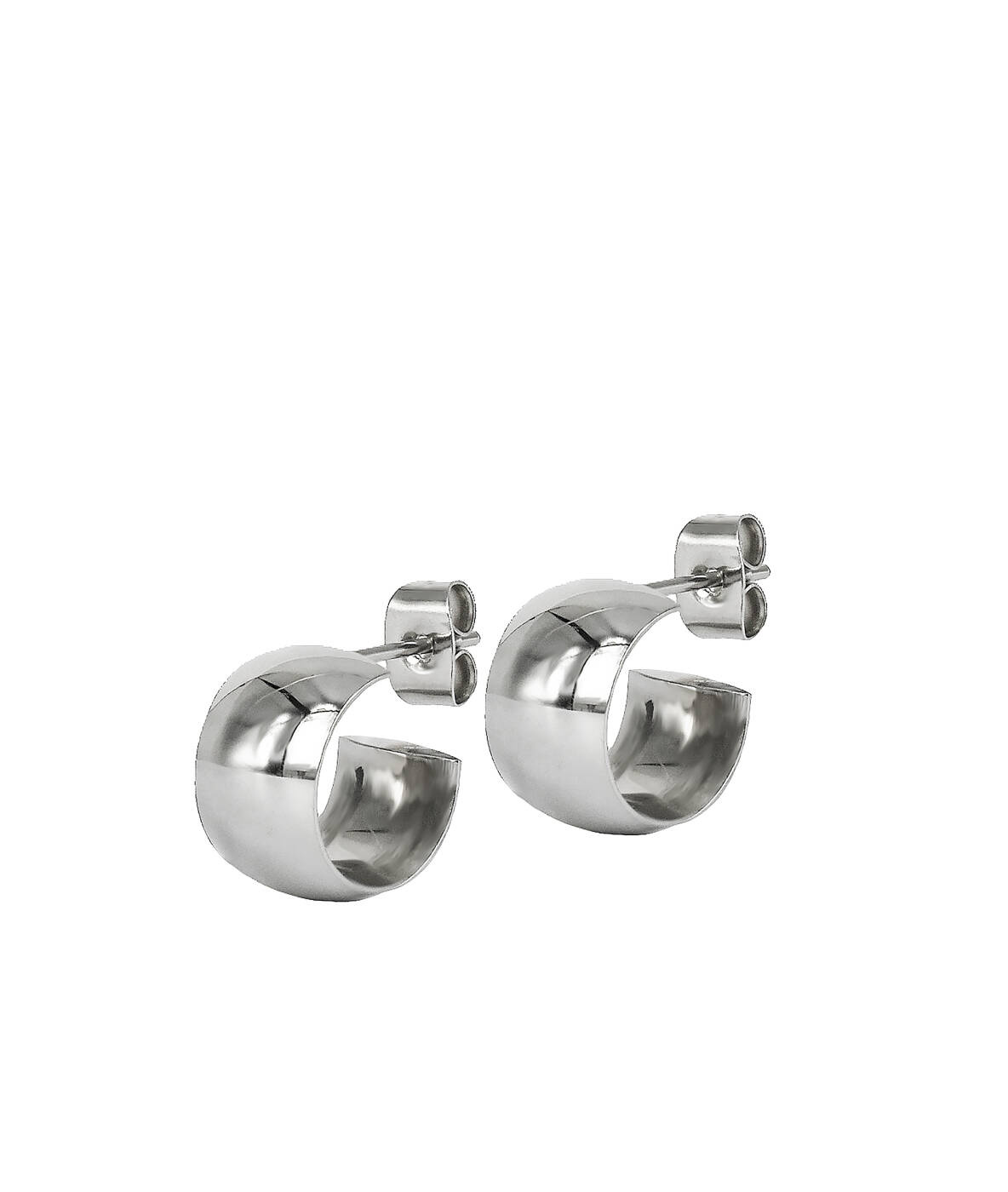 KLARA Wide 13mm Earrings Steel