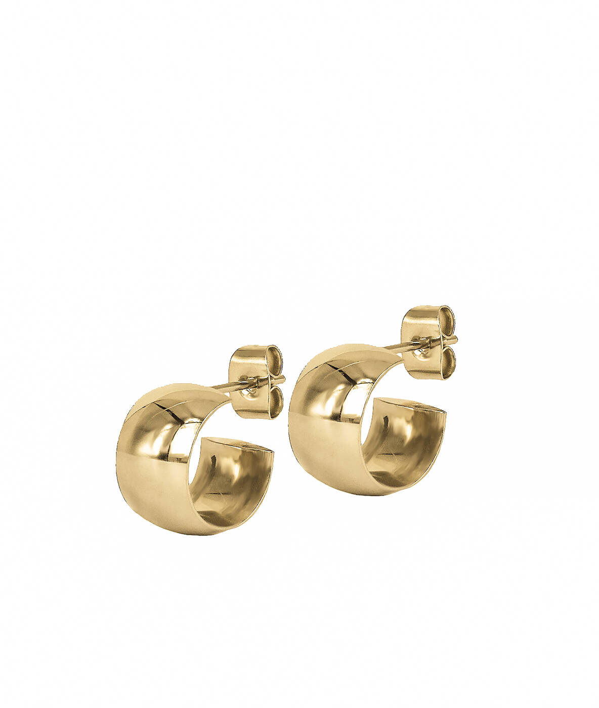 KLARA Wide 13mm Earrings Gold