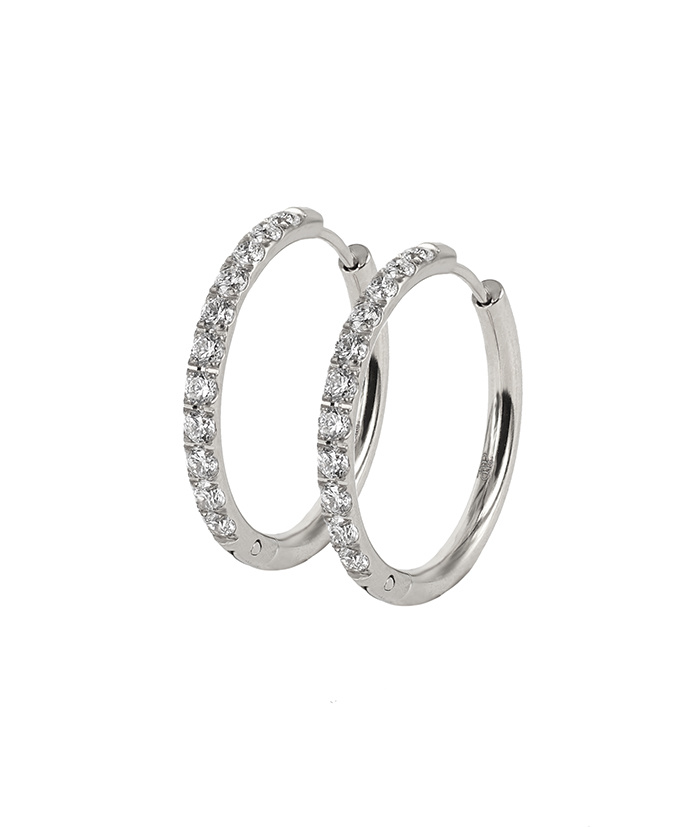 LUCY 25 mm Earring Stål