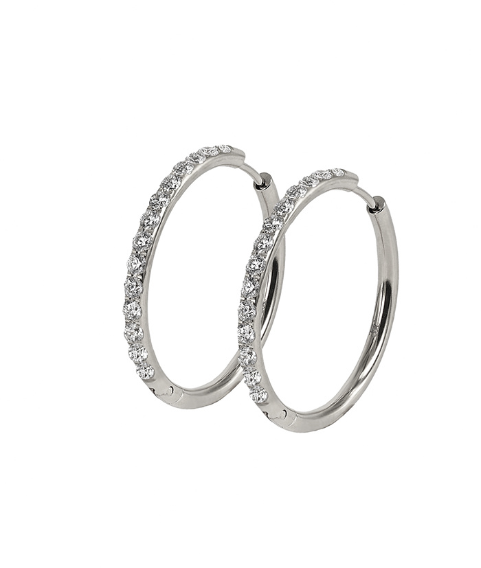 LUCY 30 mm Earring Stål