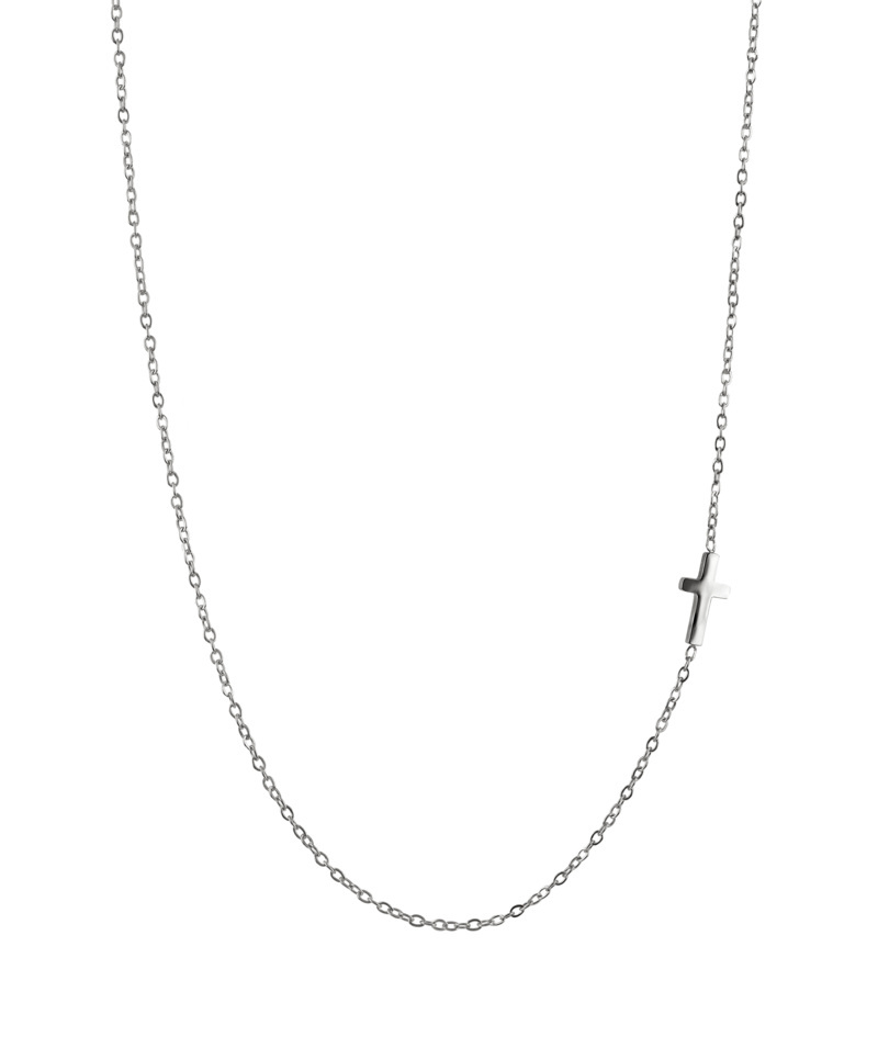 CROSS Plain Necklace Steel