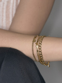 Carlo Bracelet Small Goldplated Silver