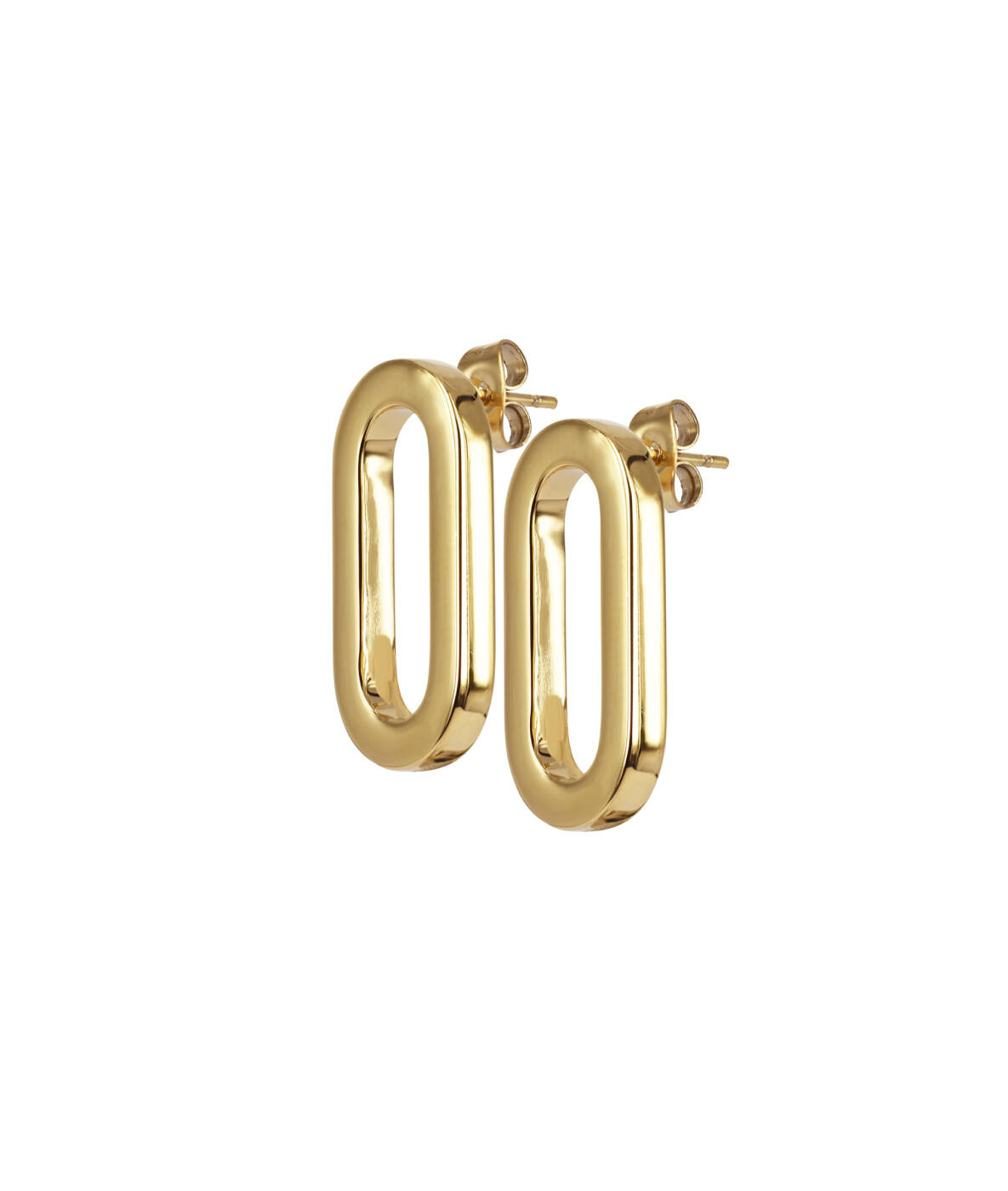 EXCELLENT Plain Earrings Gold