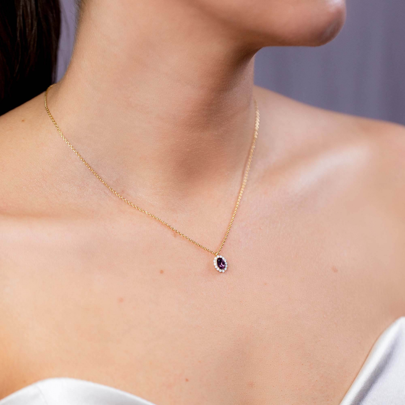 Petite Moon Necklaces - Iris