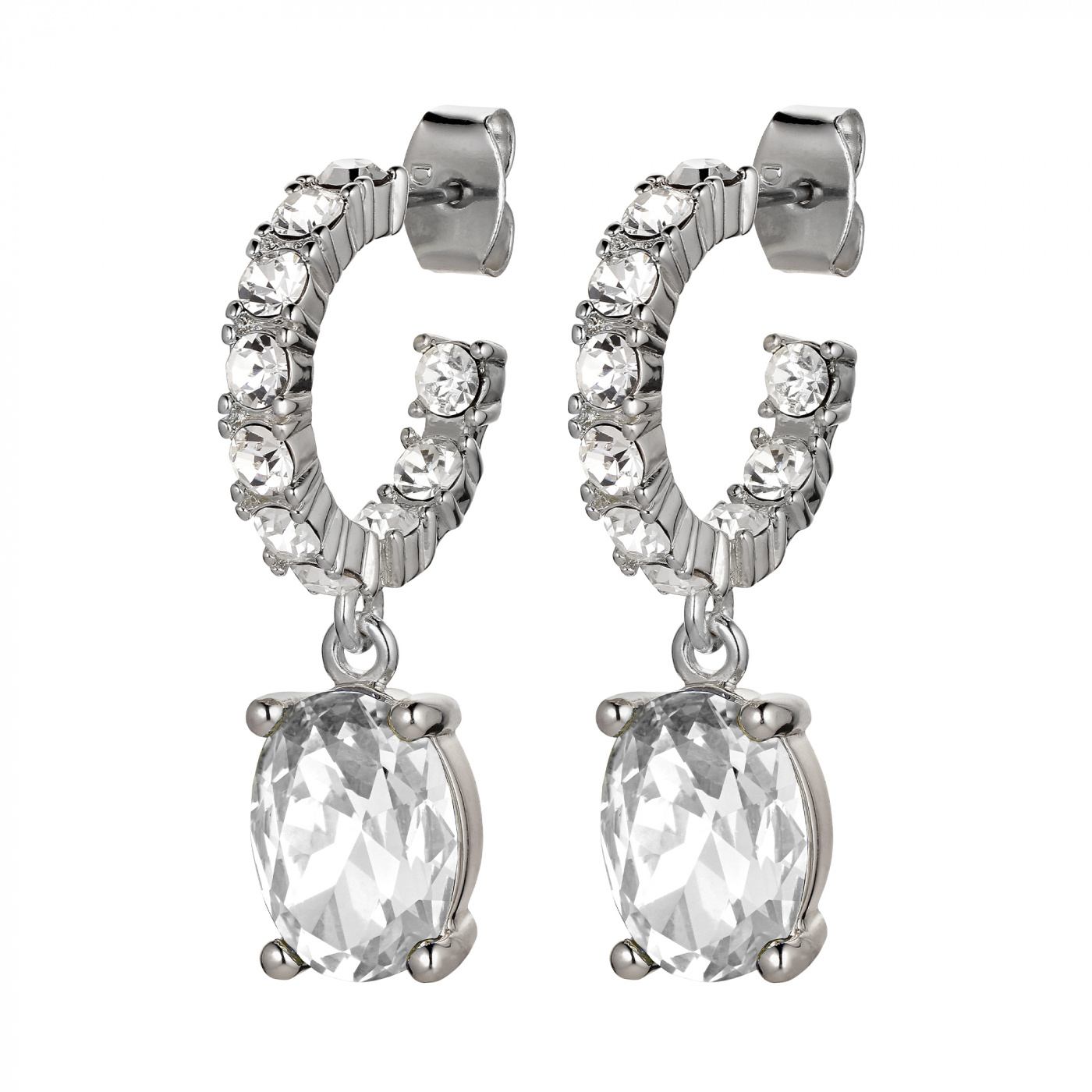 BARBARA Silver CRYSTAL Earring