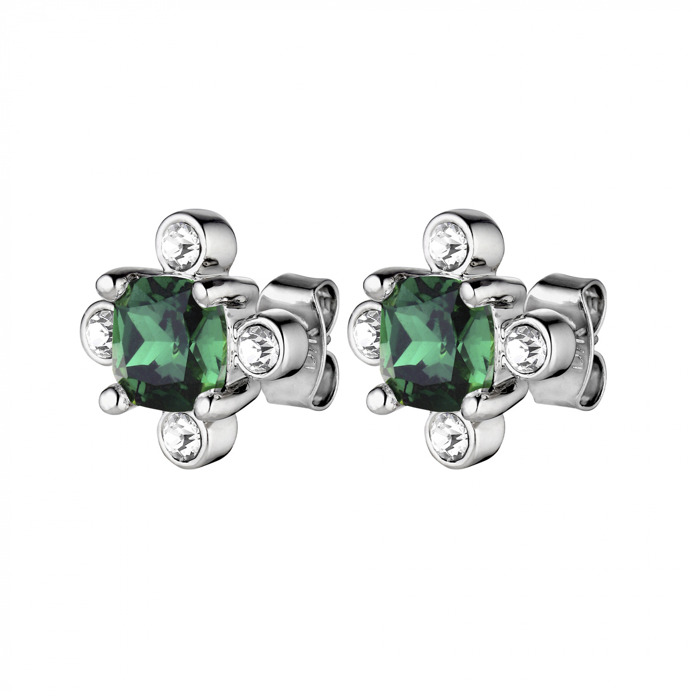 GIGI Silver EMERALD GREEN Earring