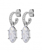 JUNIPE SS CRYSTAL EARRINGS SILVER JUNIPE SS CRYSTAL EARRINGS SILVER