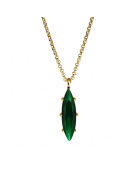 TAKESHI SG EMERALD GREEN NECKLACE GOLD TAKESHI SG EMERALD GREEN NECKLACE GOLD