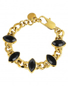 ZELKO SG BLACK BRACELET GOLD ZELKO SG BLACK BRACELET GOLD