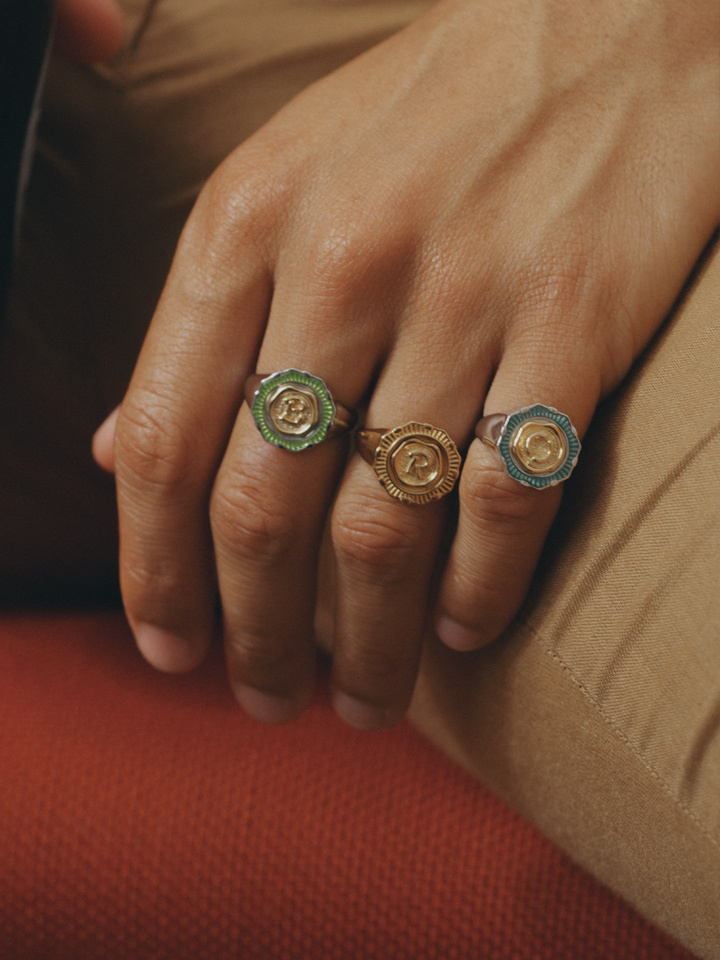 Moss Ring Goldplated Silver